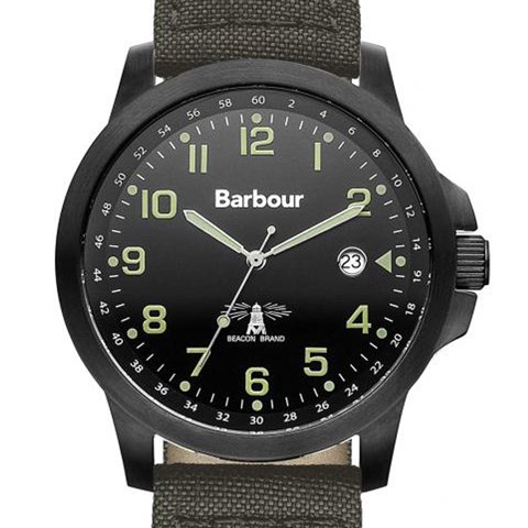 Barbour バブアー BB036SLBK クォーツ 腕時計 - アナログ（クォーツ式）