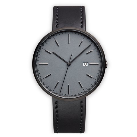 ユニフォームウェアーズ　腕時計　　グレー×ブラックシェルコードバンレザー   腕時計の通販ならワールドウォッチショップ