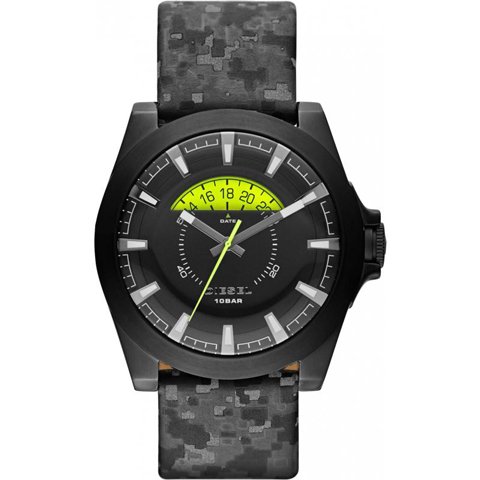 ディーゼル　腕時計　アージェス　DZ1658　ブラック×カモフラージュプリント