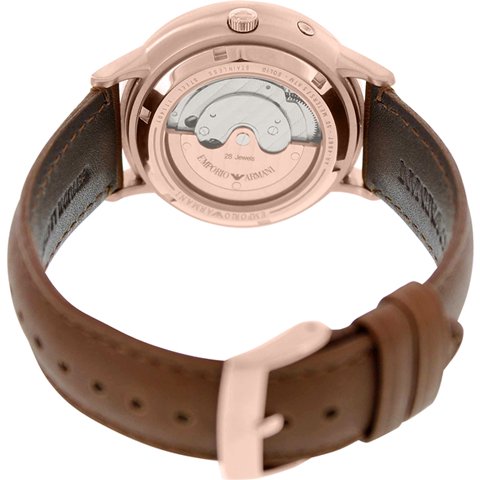 エンポリオアルマーニ 腕時計 メカニコ AR4667 シルバー×ブラウン