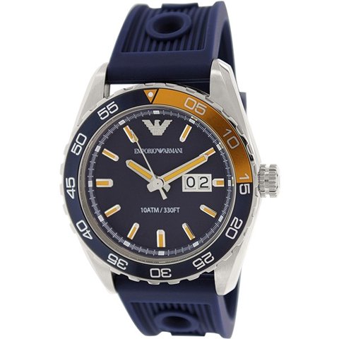 エンポリオアルマーニ　腕時計　スポルティーボ　AR6045　ブルー×ブルー - 腕時計の通販ならワールドウォッチショップ