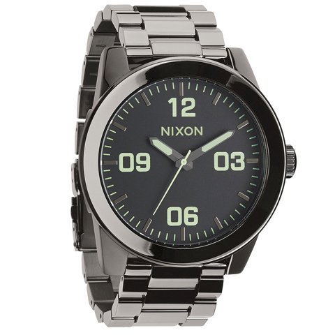 ニクソン　腕時計　コーポラル　A3461885　ブラック×ポリッシュガンメタル - 腕時計の通販ならワールドウォッチショップ
