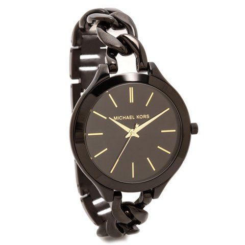 マイケルコース 時計 スリムランウェイ MK3317 ブラック×ブラック - 腕時計の通販ならワールドウォッチショップ