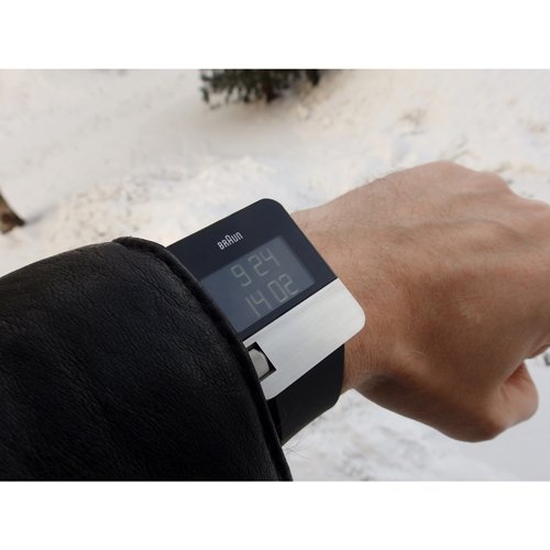 ブラウン|Braun　時計/デジタルウォッチ/レトロデザイン/BN0106SLBKG/ブラック×シルバー×ブラックラバーベルト -  腕時計の通販ならワールドウォッチショップ