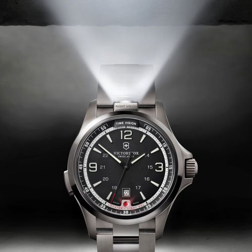 ビクトリノックス　腕時計　ナイトビジョン　241665　ブラックダイアル×ブラックステンレスベルト- 腕時計の通販ならワールドウォッチショップ