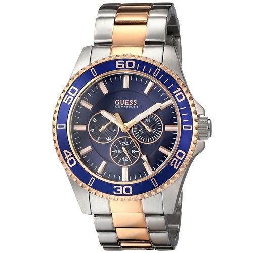 ゲス　腕時計　メンズ　チェイサー　W0172G3　ブルーダイアル×ツートンステンレスベルト - 腕時計の通販ならワールドウォッチショップ