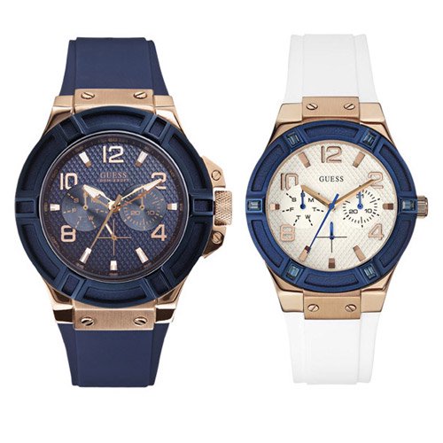 ゲス　腕時計　ペアウォッチ　W0247G3　W0564L1　ブルー×ブルー　ホワイト×ホワイト- 腕時計の通販ならワールドウォッチショップ
