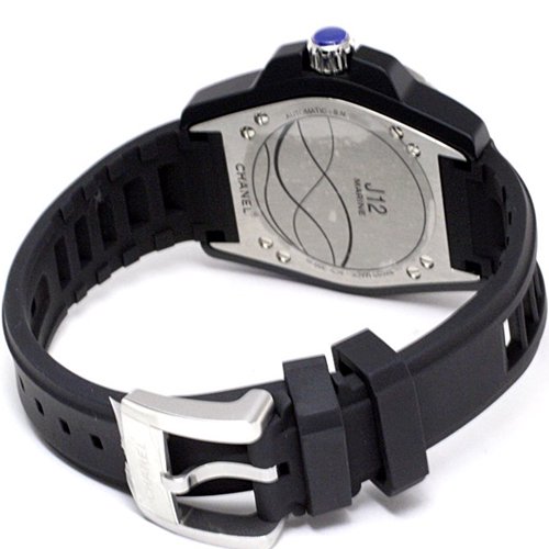 シャネル　腕時計　メンズ　J12　マリーン　H2559　ブラックセラミック×ブラックラバーベルト - 腕時計の通販ならワールドウォッチショップ