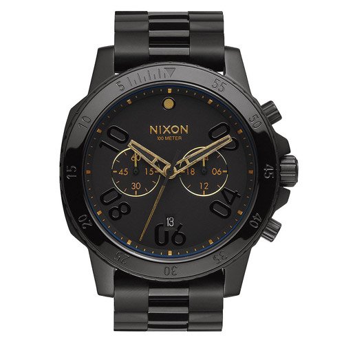 ニクソン 腕時計 レンジャー クロノグラフ A549010 ブラックダイアル