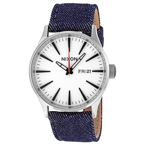 ニクソン 腕時計 セントリー A1051540 ホワイトダイアル×デニムレザー 