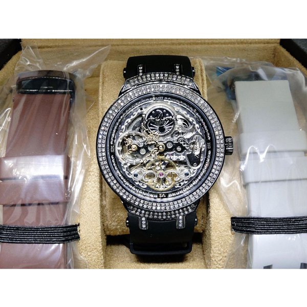 ジョーロデオ　腕時計　マスター　ダイヤモンドウオッチ　2，2カラット　JJM82　オートマチック　ブラック - 腕時計の通販ならワールドウォッチショップ