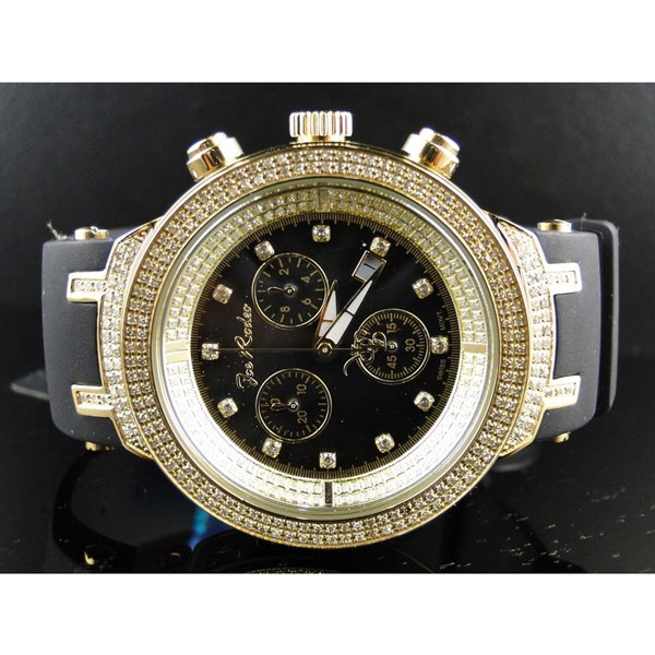 ジョーロデオ　腕時計　マスター　ダイヤモンドウオッチ　2，2カラット　JJM78　ブラック×ゴールド - 腕時計の通販ならワールドウォッチショップ