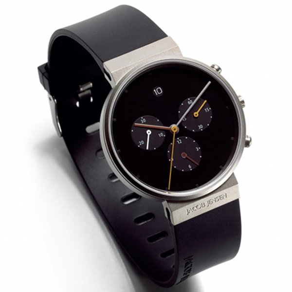 ヤコブ・イェンセン　腕時計　メンズ　603　クロノグラフ　ブラック - 腕時計の通販ならワールドウォッチショップ