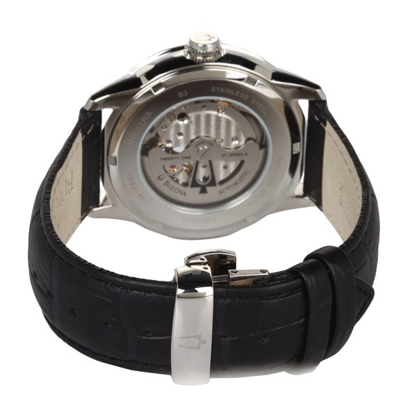 ブローバ　腕時計　BVAシリーズ　96A135　オートマチック　ブラックレザーベルト - 腕時計の通販ならワールドウォッチショップ