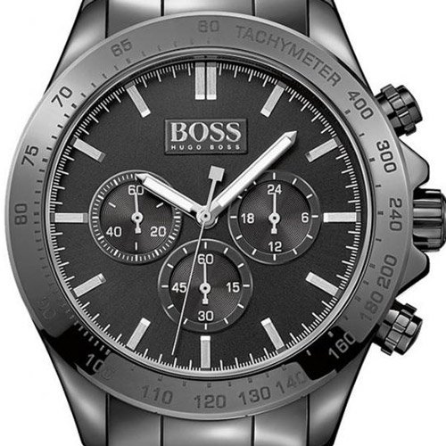 ヒューゴボス　腕時計　メンズ　ブラック　1513197　ブラックダイアル×ブラックステンレスベルト- 腕時計の通販ならワールドウォッチショップ
