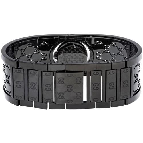 GUCCI ステンレススチール ブラックダイヤル 時計 - メルカリ