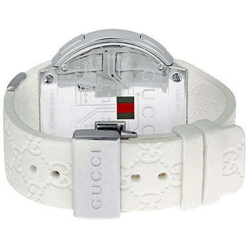 グッチ　腕時計　I-グッチ　デジタル　YA114214　デジタルダイアル×ホワイトラバーベルト- 腕時計の通販ならワールドウォッチショップ