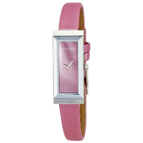 グッチ　腕時計　レディース　G-フレーム　YA127502　ピンクダイアル×ピンクレザーベルト - 腕時計の通販ならワールドウォッチショップ