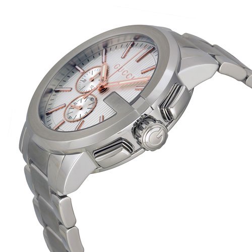 グッチ　腕時計　メンズ　G-クロノ　YA101201　シルバーダイアル×ステンレスベルト - 腕時計の通販ならワールドウォッチショップ