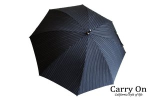 【長】ピンストライプ晴雨兼用日傘