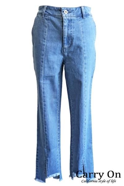 Cynical センターライン裾スリットカットオフデニムパンツ Carry On 通販サイト Cynical センターライン裾スリットカットオフデニムパンツ Carry On 通販サイト