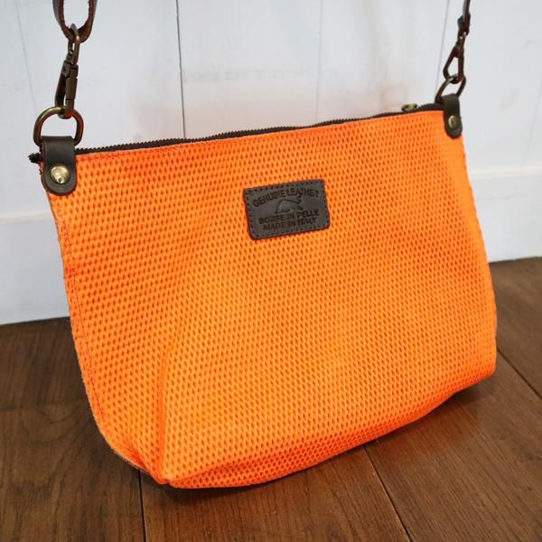 Italy Import】ネオンカラーレザーメッシュトートBAG - Carry On