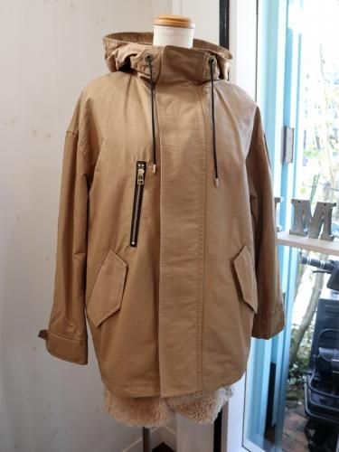 Lallia Mu フード ジャケット ブルゾン 38 M