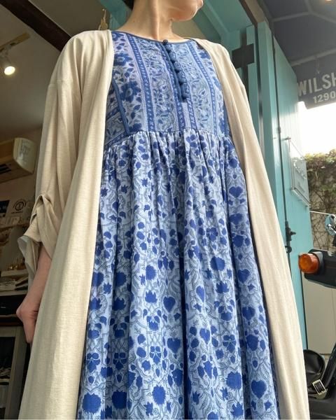 iocus】ハンドブロックプリントワンピース - Carry On ONLINE STORE