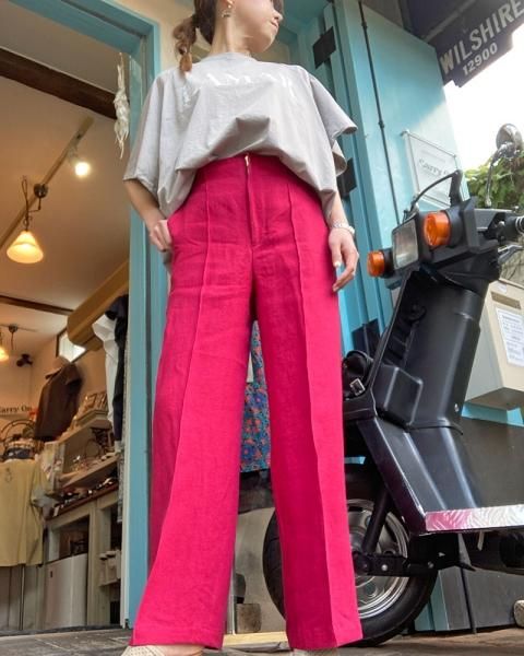 MICA&DEAL】フレンチリネンワイドストレートパンツ【Made in Japan
