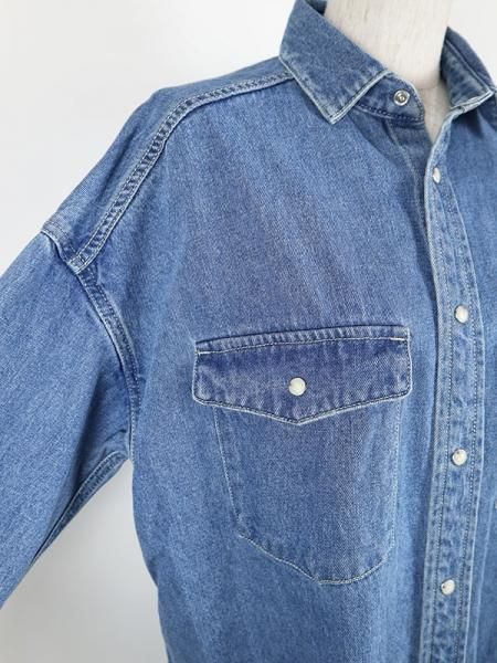Y*i様 soerte オーバーサイズデニムウエスタンシャツ　サイズ2 soerte（ソエルテ）の「Oversize denim western shirt
