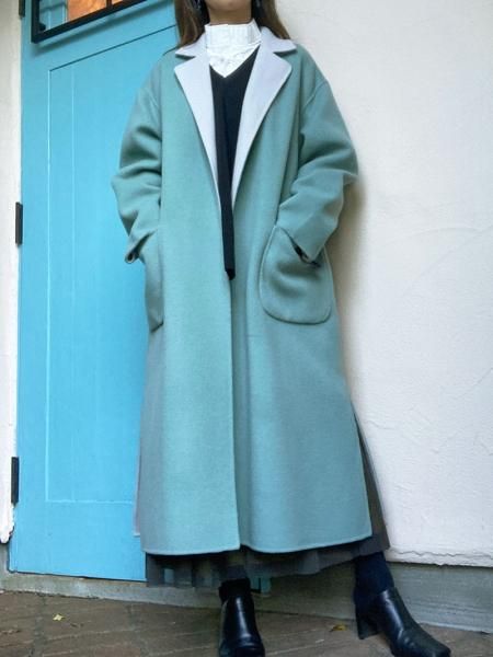 QTUME】ダブルリバーウールテーラードロングコート - Carry On ONLINE