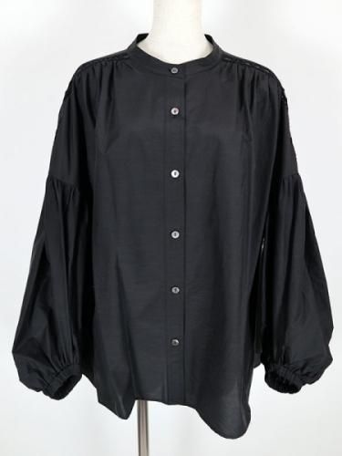Lallia Mu】ショルダーレースシアーシャツブラウス 【Made in