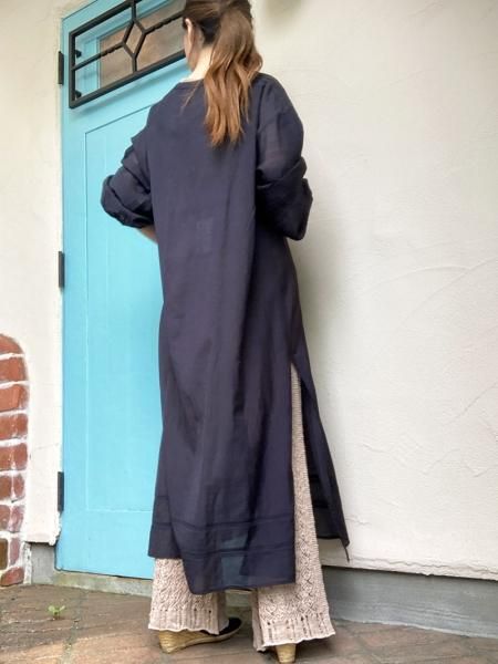 MIRY DCERAインド綿　2wayワンピース MIRY DCERA】ビンテージ刺繍レースインド綿ワンピース - Carry