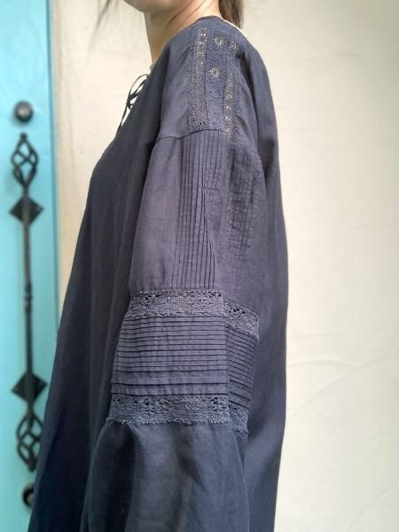 MIRY DCERAインド綿　2wayワンピース MIRY DCERA】ビンテージ刺繍レースインド綿ワンピース - Carry