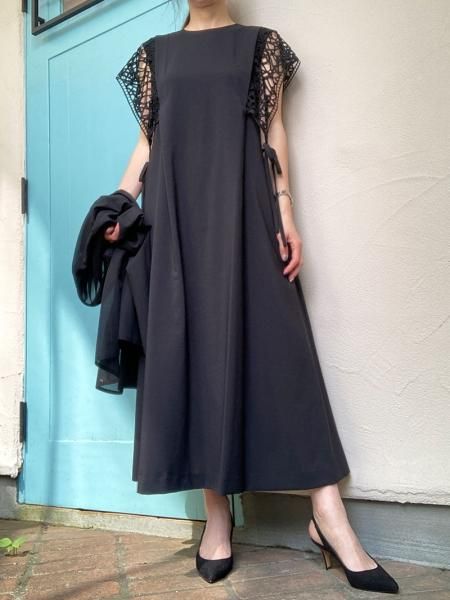 Lallia Mu クロシェレース　ワンピース クロッシェレースドットドレス – Lallia Mù
