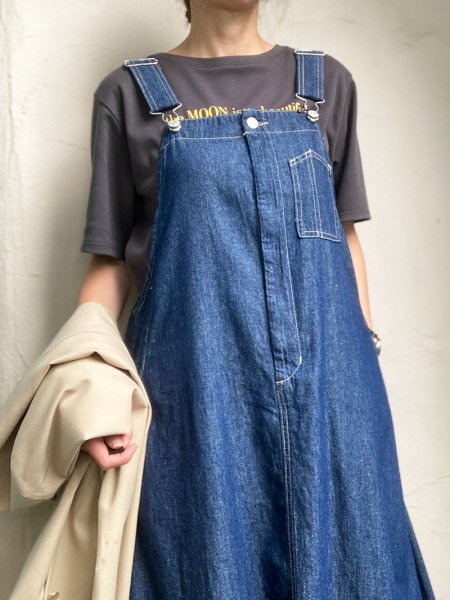 QTUME】Denimボックスタックサロペスカート - Carry On ONLINE STORE