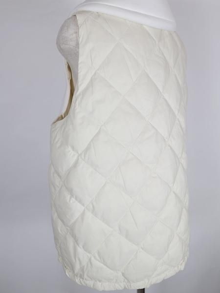 NUS ホワイト ノースリーブダウンベスト NUS ホワイト ノースリーブダウンベスト