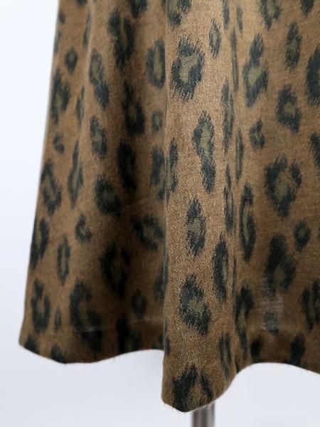 MICA&DEAL 22AW レオパードジャガードスカート MICA&DEAL 22AW レオパードジャガードスカート スカート