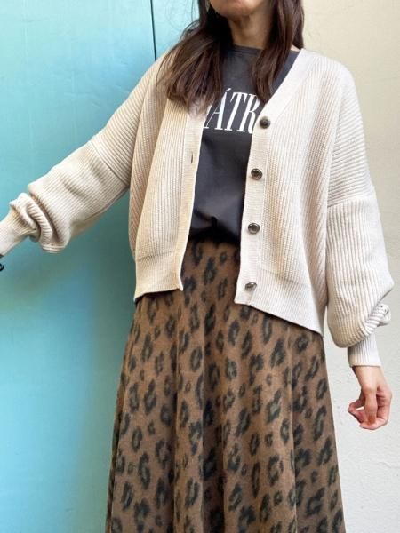 MICA&DEAL 22AW レオパードジャガードスカート MICA&DEAL 22AW レオパードジャガードスカート スカート