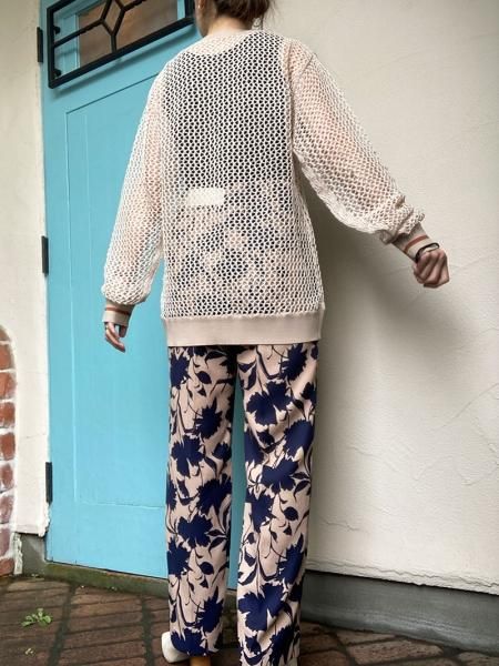 Lallia Mu ボタニカルプリントパンツ36サイズ Lallia Mu】ボタニカルプリントパンツ【Made in Japan】 - Carry