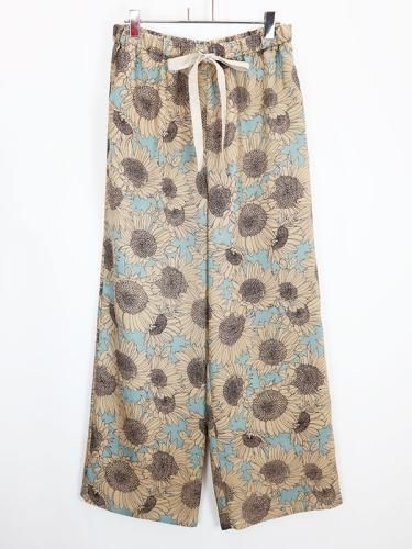 NUS】ひまわり柄プリントイージーパンツ - Carry On ONLINE STORE