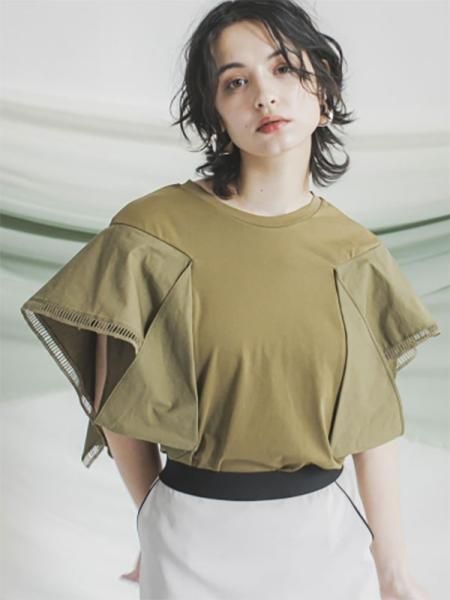 Lallia Mu】オリガミスリーブカットソー - Carry On ONLINE STORE