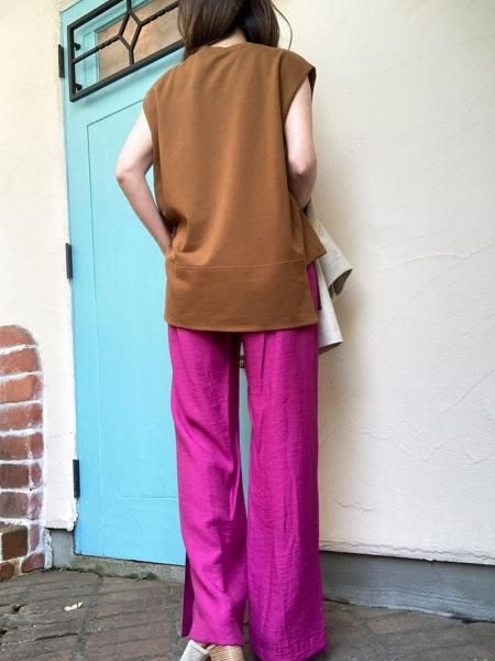 新品　Lallia Mu  クロッシェスリーブカットソー Amazon | [ラリアムー]Lallia Mu バックスカーフリブニットソー