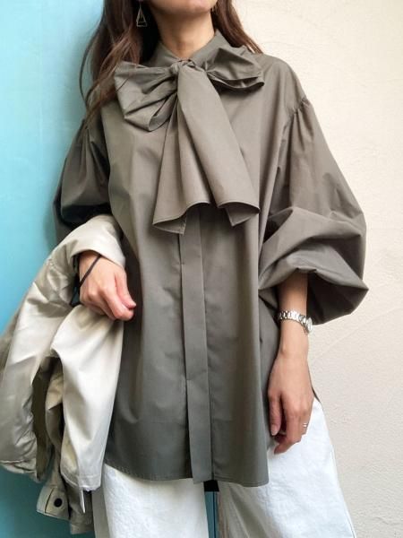 DOUBLE STANDARD CLOTHING】キュームコアタイプライターブラウス