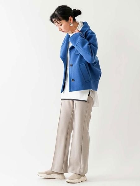 Lallia Mu】スタンドカラーウールショートコート - Carry On ONLINE STORE