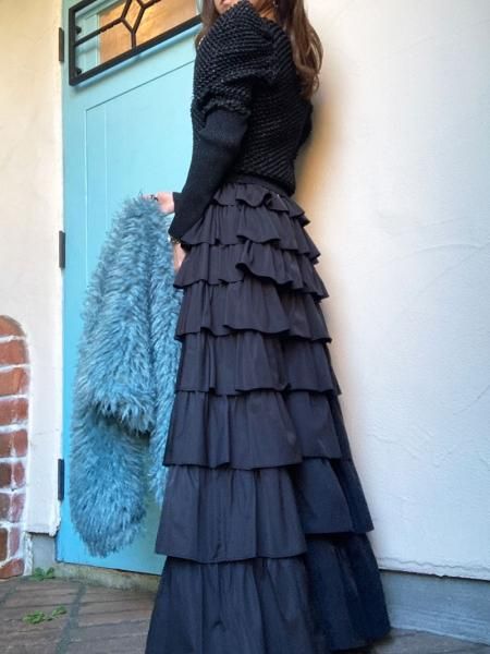 Sov. 】プレーティングラメホイップパワショルニット - Carry On