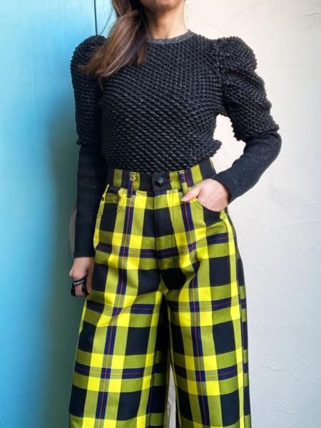 Sov. 】プレーティングラメホイップパワショルニット - Carry On