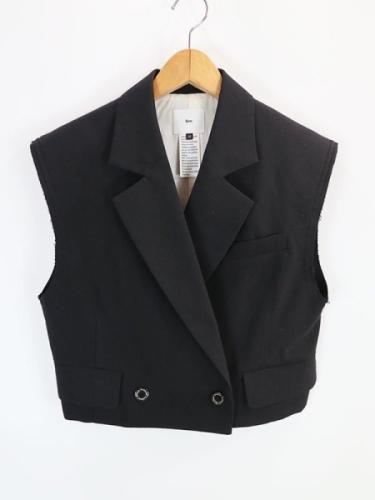 yori リネンライクショートジレ 38 美品
