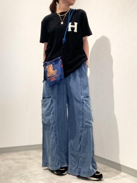 DOUBLE STANDARD CLOTHING/him】H刺繍フライスTシャツ - Carry