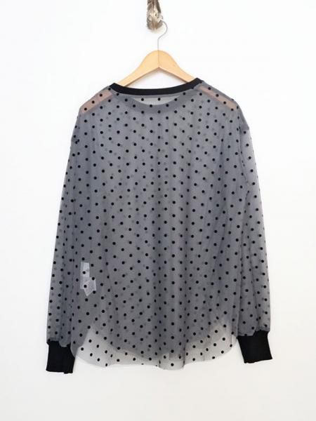 cygne ビスチェMarc MARC】ドットチュールブラウス＆ニットビスチェ - Carry On